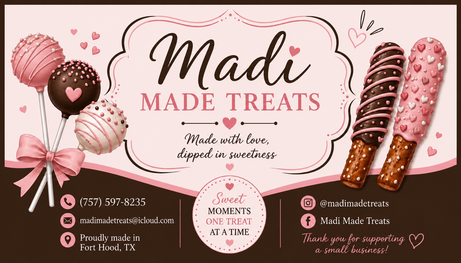 Madi Made Treats small-business branding design